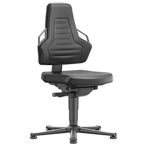 Forgószék automatikus súlybeállítással, supertec ülés fekete, zöld fogantyúk, csúszótalpak, ülésmagasság 450-600 mm