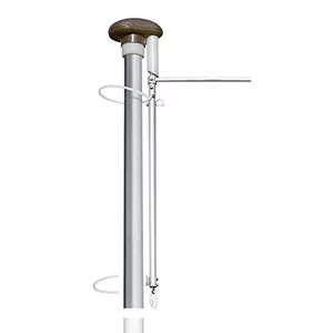 Kúpos zászlórúd emelőszerkezettel, d. és/vagy 100/60 mm, talajszint feletti magasság 8 m, beleértve a rögzítőelemeket is. forgatható, emelhető gém, beleértve a padlókonzol