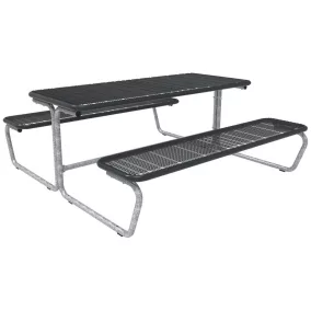   Ülőgarnitúra, amely a következőket tartalmazza: 2 pad, ülőfelület drótháló, 1 asztal, dróthálóból készült asztalfelület sz x m x ma 1800x1910x733 mm, ral 7016