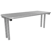 Dróthálós asztallappal