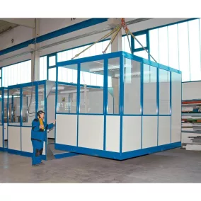   Beltéri telepítésű helyiségegység, padló nélkül, széxméxma 1045x1045x2620 mm, alapterület 1,09 m2