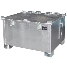   Lítium-ion akkumulátor tartály sz x m x ma 1000x1200x750 mm, 280 liter, horganyzott