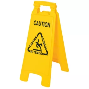   Figyelmeztető tábla, kétoldalas -figyelem- szé x mé x ma 280x40x670 mm, kétoldalas -figyelem- széxméxma 280x40x670 mm, sárga, 2 db-os csomag