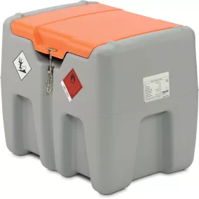   Mobil dízel töltőállomás, 210 l űrtartalommal, csuklós fedéllel, 24 v-os elektromos szivattyúval, 40 l/perc és automata töltőpisztoly
