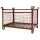 Gitterbox egymásra rakható konténer, hxszxm 1200x800x750 mm, hasznos magasság 645 mm, teherbírás 1500 kg, súly 63 kg, ral 8017
