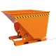 Magasépítésű billenőkonténer, menetirányra és a menetirányra merőlegesen dönthető, hxszxm 1350x880x920 mm, térfogat 0,5 köbméter, teherbírás 1000 kg, ral 2004