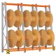 Kábeldob állvány, kiegészítő mező, polcterhelés 750 kg, mezőterhelés 3000 kg, mező szélessége 1000 mm, keretmagasság 2500 mm, mélység és/vagy 1000/650 mm