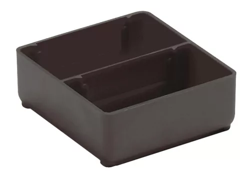 Esd betétdobozok központi válaszfallal, sz x m x ma 75x75x26 mm, 50 mm-es rekeszmagassághoz, 1 készlet/12 darab