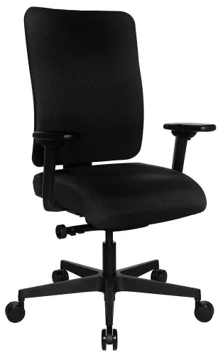 Forgószék, formázott ülés, szinkronmechanika, 3d ülés kiegyensúlyozó üléssel, poliamid lábazat, ülésmagasság. 42-57 cm, ülésszélesség 47 cm, ülő helyzetben. 47 cm, fekete