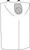 Szaniter konténer, szé x mé x ma 3050x2170x2490 mm, 2 helyiséggel, 2 wc-vel, 2 mosdóval, 1 piszoárral, padlóterhelés 500 kg/m², ral 9002 szürkésfehér