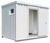 Wc/zuhanyzó konténer, szé x mé x ma 3050x2170x2490 mm, zuhanykabin, mosdó, wc, piszoár, padlóterhelés 500 kg/m², ral 9002 szürkésfehér
