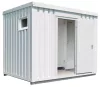 Wc/zuhanyzó konténer, szé x mé x ma 3050x2170x2490 mm, zuhanykabin, mosdó, wc, piszoár, padlóterhelés 500 kg/m², ral 9002 szürkésfehér