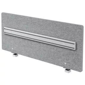   Akusztikai fal konzollal és rendező sínnel, 1200 mm-es asztalhoz, széxméxma 1195x25/50x500 mm, szürke