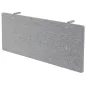   Térdvédő panel 1200 mm-es asztalhoz, széxméxma 1195x25/50 mm, szürke