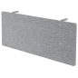   Térdvédő panel 1600 mm-es asztalhoz, széxméxma 1595x25/50 mm, szürke