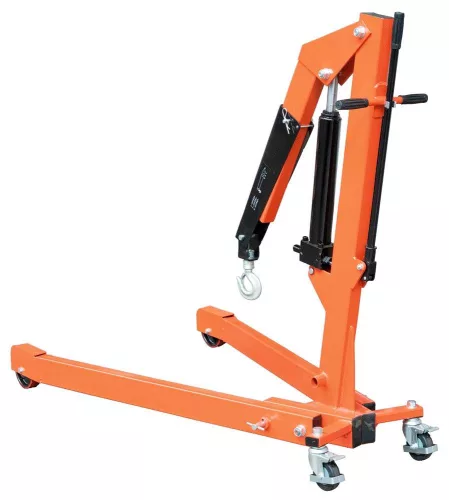 Szétnyitott alvázas műhelydaru, teherbírás 500 kg, horogmagasság max. 2030 mm