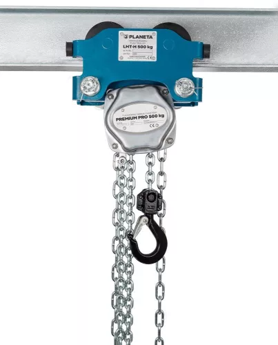 Rövid kombinált alváz, teherbírás 2000 kg, láncméret 8x24 mm, emelési magasság 3000 mm, 1 ágú