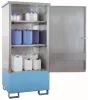 Kármentő kis mennyiségekhez, felépítménnyel, széxméxma 900x750x1900 mm, gyűjtőtérfogat. 220 l, festett, horganyzott test