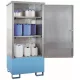 Kármentő kis mennyiségekhez, felépítménnyel, széxméxma 900x750x1900 mm, gyűjtőtérfogat. 220 l, festett, horganyzott test