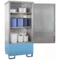   Kármentő kis mennyiségekhez, felépítménnyel, széxméxma 900x750x1900 mm, gyűjtőtérfogat. 220 l, festett, horganyzott test