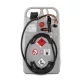 Dízel kocsi, térfogata 100 l, elektromos szivattyú 18 v, 25 l/perc, cas akkumulátor 18 v, 4 ah és töltő asc55, széxméxma 590x430x1000 mm