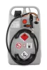 Dízel kocsi, térfogata 100 l, elektromos szivattyú 18 v, 25 l/perc, cas akkumulátor 18 v, 4 ah és töltő asc55, széxméxma 590x430x1000 mm