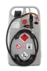 Dízel kocsi, térfogata 100 l, elektromos szivattyú 18 v, 25 l/perc, cas akkumulátor 18 v, 4 ah és töltő asc55, széxméxma 590x430x1000 mm