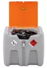 Mobil dízel töltőállomás, űrtartalom 210 l, csuklós fedél, 18 v-os elektromos szivattyú, 30 l/perc, cas akkumulátor 18 v, 4 ah és töltő, széxméxma 785x595x685 mm