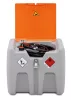 Mobil dízel töltőállomás, űrtartalom 210 l, csuklós fedél, elektromos szivattyú 18 v, 30 l/perc, akkumulátor és töltő nélkül asc55, széxméxma 785x595x685 mm