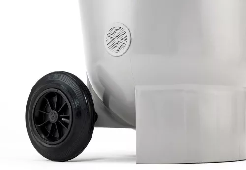 Spray gyűjtőedény, széxméxma 498x554x960 mm, űrtartalom 120 liter, súly 11 kg, antisztatikus kialakítás