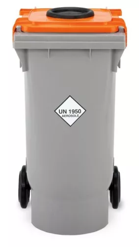 Spray gyűjtőedény, széxméxma 498x554x960 mm, űrtartalom 120 liter, súly 11 kg, antisztatikus kialakítás