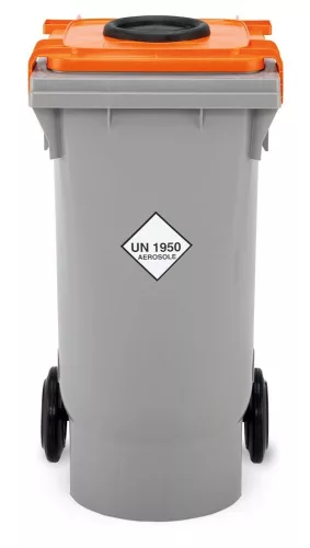 Spray gyűjtőedény, széxméxma 498x554x960 mm, űrtartalom 120 liter, súly 11 kg, antisztatikus kialakítás