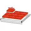 Munkapad, széxméxma 1500x700x880mm, 1 láb, 1 fiókos egység, 3 fiók 1x150, 2x300 mm, teherbírás 1100 kg, ral 7035/5012