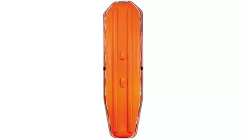 Műanyag kosárhordágy alumínium csővázzal, szélesség x mélység x magasság kb. 2150x650x200 mm, max. terhelés 280 kg