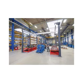   Bakdaru rendszer, alumínium/acél, elektromos láncos emelővel, teherbírás 250 kg, hxsz 3420x4000 mm