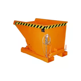   Önbillentős forgácstároló gurulós rendszerrel, térfogata 0,15 m3, hxszxm 960x640x540 mm, ral 2000 narancssárga festéssel
