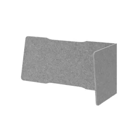   Akusztikai asztali válaszfal, széxméxma 2000x250x25 mm, szürke