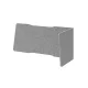 Akusztikai asztali válaszfal, széxméxma 1740x650x605 mm, szürke