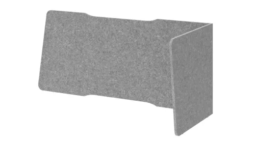 Akusztikai asztali válaszfal, széxméxma 1140x650x605 mm, szürke