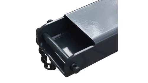 Villahosszabbító targoncákhoz, zárt, h 1800 mm, 100x40 mm-es villakeresztmetszethez, ral7016