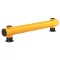   Ütésvédelmi gát, egyetlen pallóból, hdpe, hosszúság 2000 mm, magasság 390 mm, oszlop átmérője. 140 mm, csatlakozócső átmérője 200 mm, sárga szín