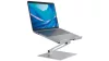 Laptoptartó, asztali állvány, 10-17 hüvelykes laptopokhoz, széxméxma 230x280x320 mm, metál ezüst