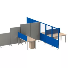   Akusztikai asztallap kiegészítő, sz x m 800x450 mm, királykék