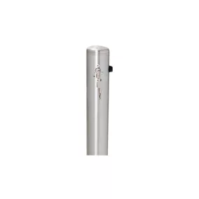   Rozsdamentes acél oszlopok, kerek, 76 mm átmérőjű, összecsukható, hengerzárral, 925 mm-rel a talajszint felett