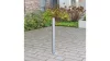 Rozsdamentes acél oszlopok, kerek, 76 mm átmérőjű, összecsukható, hengerzárral, 925 mm-rel a talajszint felett