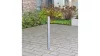 Rozsdamentes acél oszlopok, kerek, 76 mm átmérőjű, összecsukható, hengerzárral, 925 mm-rel a talajszint felett