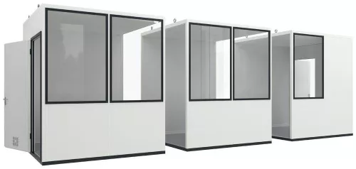 Többcélú szoba, elektromos csomagindító, beltéri használatra, alapterület 5,2 m2, 8 elem, széxméxma 2280x2280x2680 mm