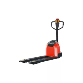   Elektromos raklapemelő, teljesen elektromos, teherbírás 1500 kg, villahossz 1150 mm, rakszélesség 550 mm, teherautókhoz alkalmas, pu/nejlon kerekek, piros/fekete