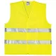 FLUO JÓL LÁTHATÓSÁGI MELLÉNY, 2 KERESZTCSÍK, SÁRGA_M  (csgt)