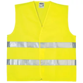   FLUO JÓL LÁTHATÓSÁGI MELLÉNY, 2 KERESZTCSÍK, SÁRGA_XL  (csgt